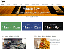 Tablet Screenshot of miracle-bowl.com
